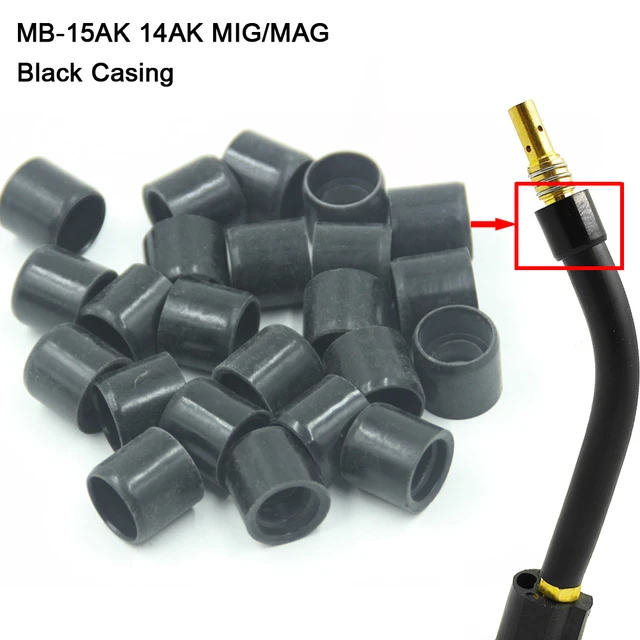5/10pcs MB-15AK 14AK MIG/MAG Euro Style Welding Gun Goose Neck Bend Black Casing Replace Part