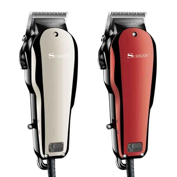

Surker 2Pcs Sk-710 Electric Hair Clipper Retro Oil Head Shear Dc Connection Adjustable Hair Clipper Hair Salon Styling Tools Eu