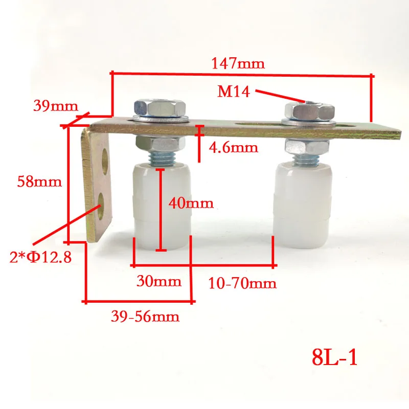Sliding Door Roller Nylon Support Limiter Plastic Backing Wheel Gate Accessories