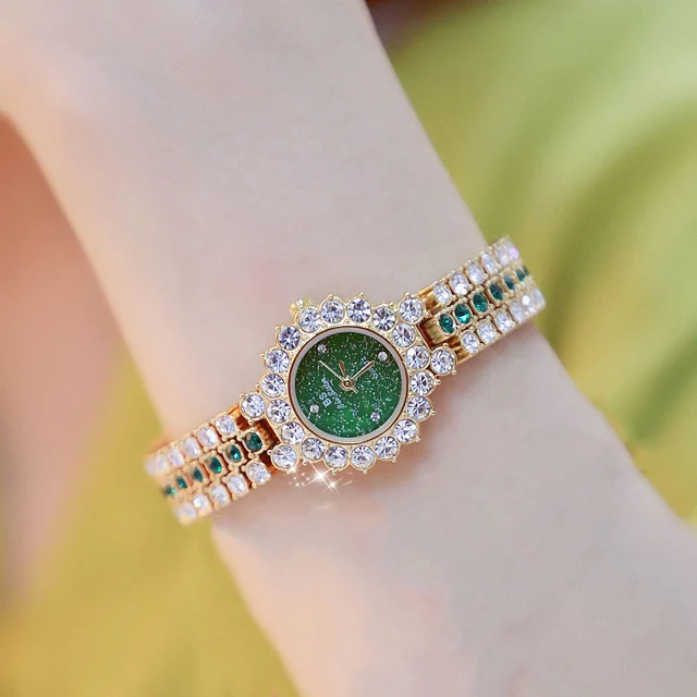 Elegant Rose Gold Diamond-Accented Women's Wristwatch