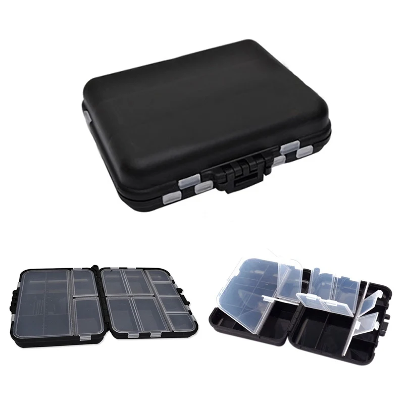 

Multi Fishing Tackle Box Double-side Compartments Waterproof Lures Baits Fish Storage Case Container
