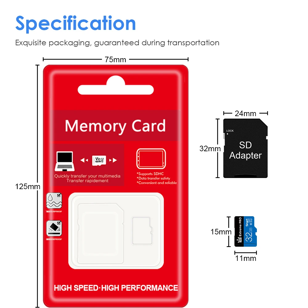 Micro SD Card Class10 memory card 64 gb 128 gb Mini microSD flash drive 16gb 32 gb cartao de memoria TF Card For Phone