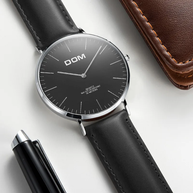 

DOM (Dom) MEN'S Watch Fashion Simple Trend Waterproof Large Dial Watch M-36L-1M