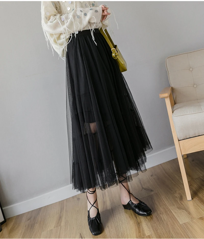 Primavera Verão Senhoras Tule Saia Tutu Tornozelo Comprimento 80 cm Feminino Crinoline Nupcial Petticoat Cosplay Underskirt Rockabilly 2020 7 tornozelo comprimento 80 cm feminino crinoline nupcial