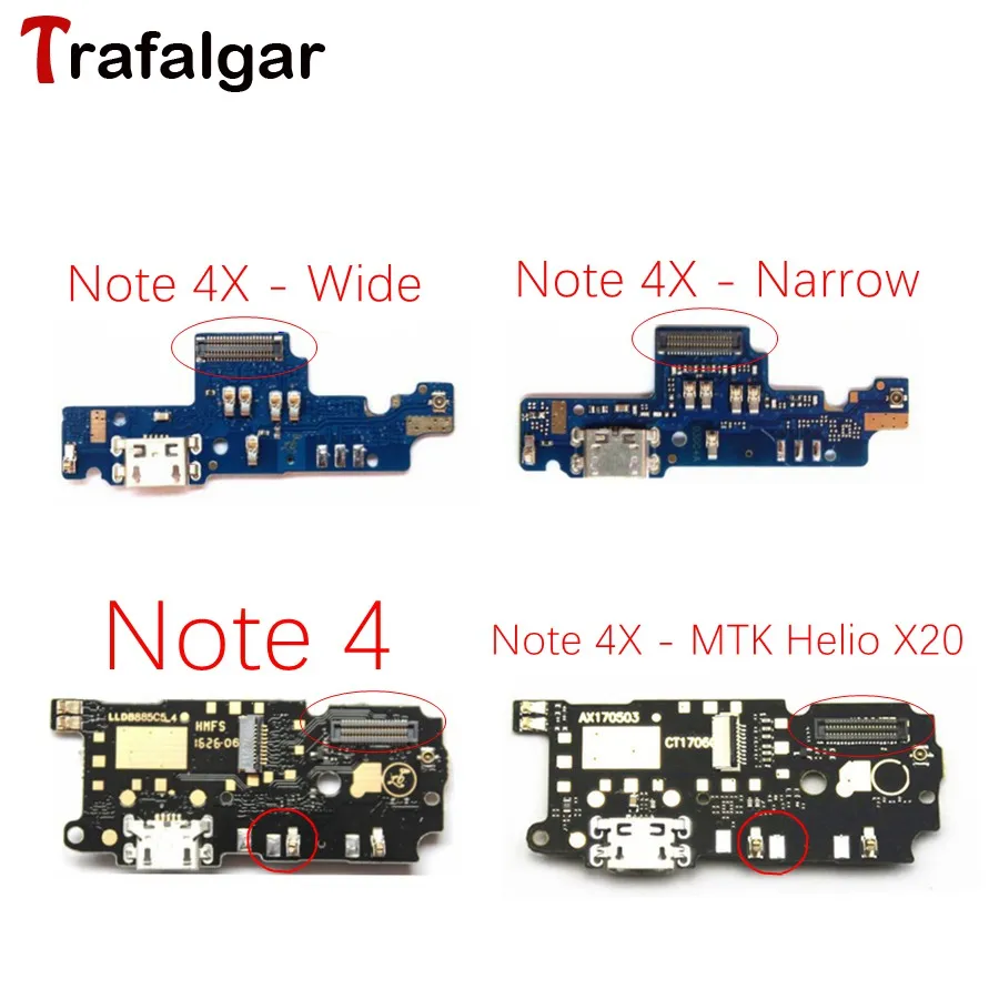 

For Xiaomi Redmi Note 4X Charging Board USB Dock Port For Xiaomi Redmi Note 4X Charging Board Note 4 Note4 Charger Connector