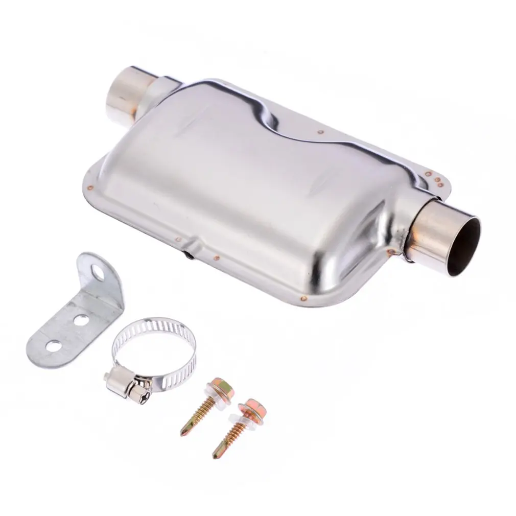 60cm Car Stainless Steel Material Exhaust Pipe Corrugated Round Pipe Parking Silencer Diesel Heater Silver car exhaust pipe bracket