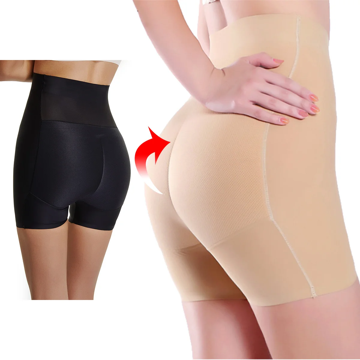Увеличитель ягодиц женские ягодицы Body Shaper мягкий трусы с вкладышами на подъемник