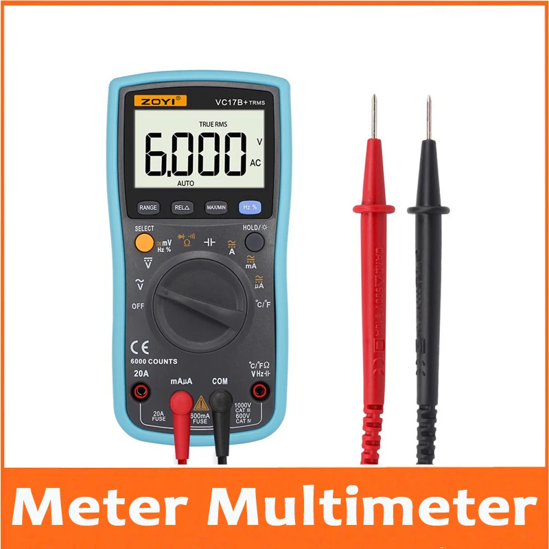 

electric meter multimeter digital high-precision backlight voltmeter intelligent multi-function repair table capacitance