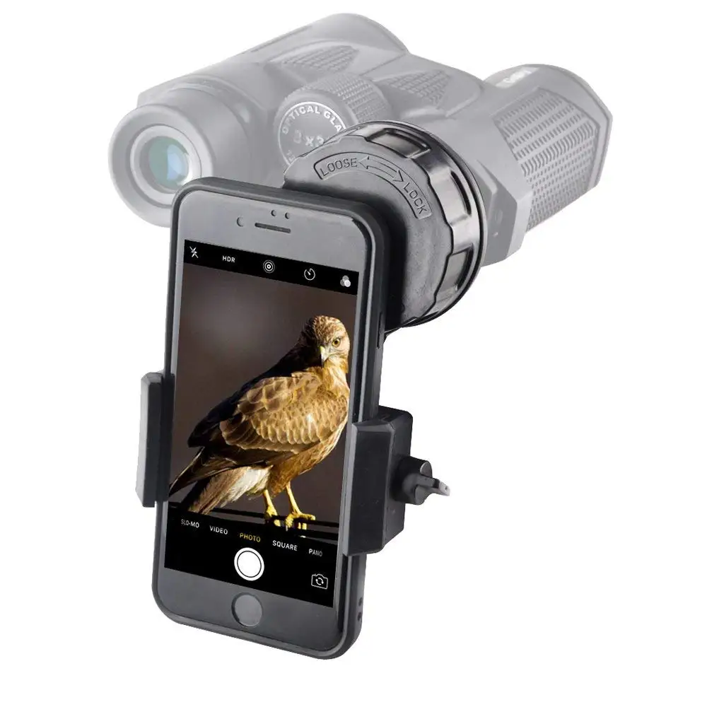 Telescope Adapter Holder Binoculars Mount Support Mobile Phone 55-98mm Width for iPhone Huawei