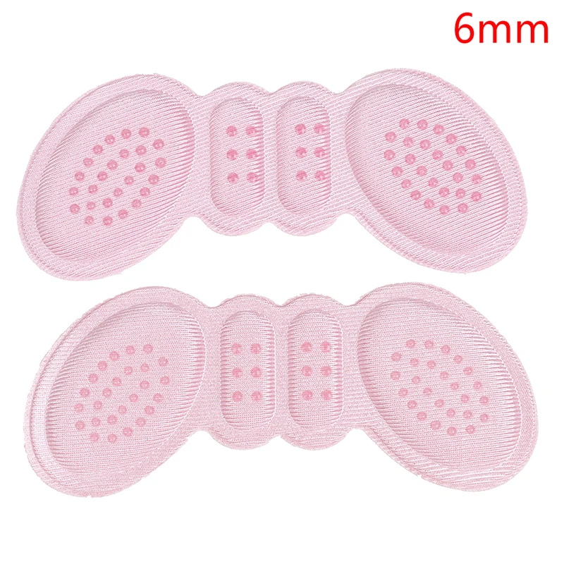 Pink6mm 1 пара, новинка, женские стельки, пена, хлопок, гель, колодки для обуви - Цвет: Pink6mm