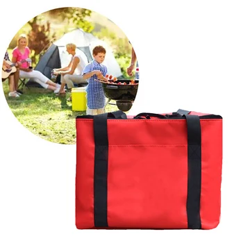 

Takeaway Food Storage Folding Zipper Insulated Waterproof Picnic Pizza Delivery Bag Strength Portable Oxford Cloth Fresh Durable