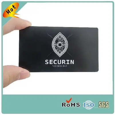 Дизайнерские отличного качества индивидуальные черные пустые металлические членство магнитной полосой визитная карточка