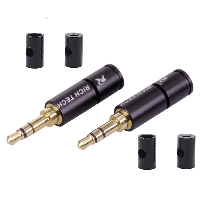 100pcs lot 3 Poles 3 5mm Stereo Connector Gold Plated 3 PIN Jack 3 5mm Male Plug Wire Connector Earphone Headphone Jack DIY