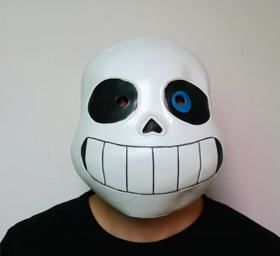 Blue eye Undertale маска Sans Хэллоуин игра маска-Аниме cos Маскарадная маска Гладиатор жуткий череп маска для Хэллоуина - Цвет: Blue eye
