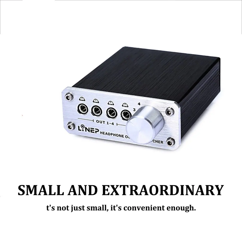 A985 4 Input 4 Output Audio Signal Switcher MP3 Headphone Switch for Television DVD VCDTV Headphone Audio Signal Switch Switcher