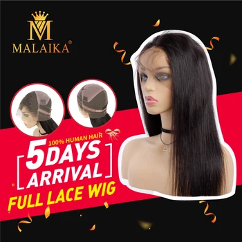 

MALAIKA Original Full Lace Human Hair Wigs Pre Plucked With Baby Hair body Wave Full Lace Wig For Women Brazilian Hair