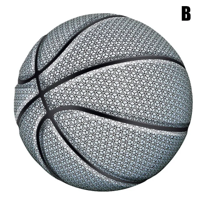 Светящийся светоотражающий баскетбольный ночной красочный износостойкий баскетбольный спортивный мяч FDX99