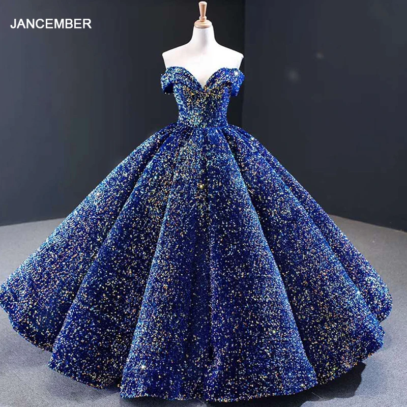 J66991 jancember quinceanera платья 2020 возлюбленной с открытыми плечами бальное платье