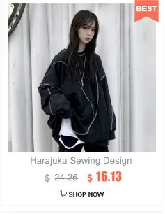 Harajuku толстовка с капюшоном весенние хлопковые толстовки женские повседневные свободные серые корейские Стильные топы на молнии женские Kpop уличная одежда