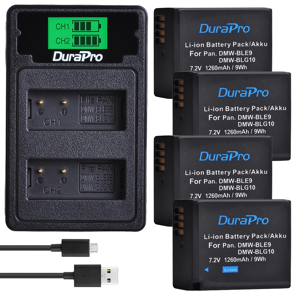 DuraPro 2 X DMW-BLG10 DMW BLG10 BLG10e BLE9 Battery