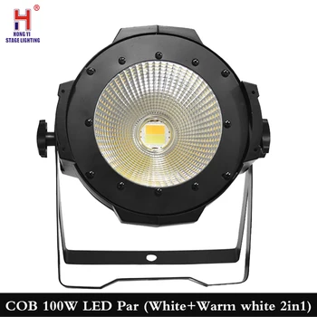 

Led Par Cob Wash Dj Lights 100W/200W/400W 2In1 Colors White/Warm White Dmx Control Audience Lights For Stage Floor Light