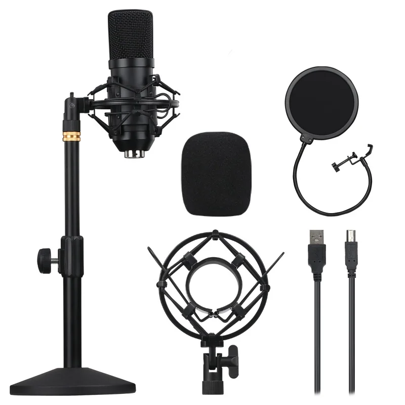 

SeenDa Capacitive Desktop Multi-microphone Kits Professional High Quality Capacitive Radio USB Interface Microphone Plug Play