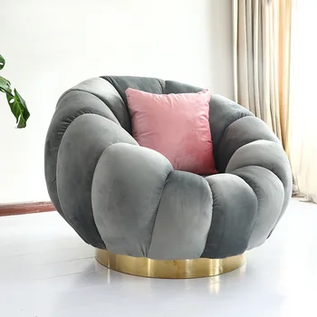 

Small Sofa, Single Person, Lazy Person, Pumpkin Bedroom, Lovely Balcony, Individual Creativity, Light Luxury Living Room ZM1031