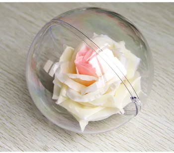 

90pcs 6cm Acrylic Transparent Ball Clear Plastic Ball for Wedding Candy Box Favors Gift Bag New Year Christmas Tree Decorations