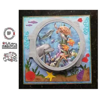 

Metal Cutting Dies Underwater World Scrapbooking Stencil Craft Cut Die For DIY Card Crafts Handmade