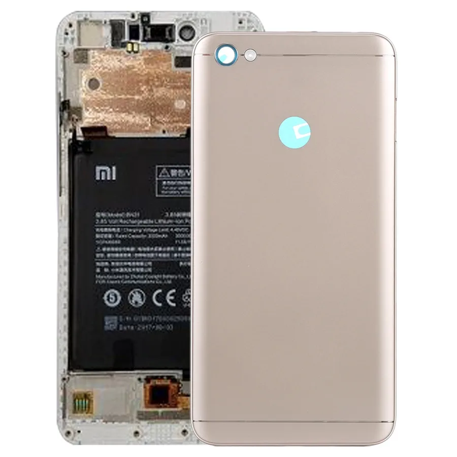 Золотистый Для Xiaomi Redmi Примечание 5A основная батарея Крышка Задняя Дверь Корпус чехол+ инструмент для ремонта - Цвет: Золотистый