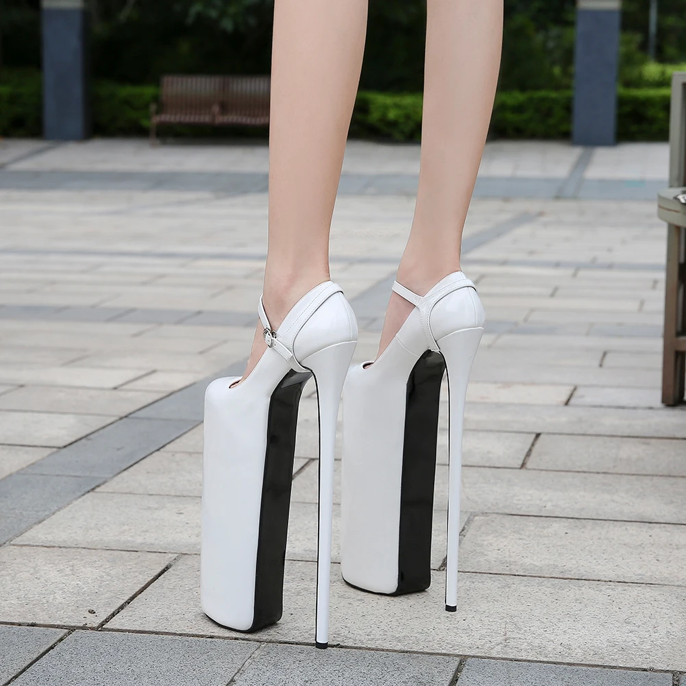SDTRFT, дизайн, туфли на шпильке и на платформе, туфли для трансвеститов на ультравысоком тонком каблуке 30 см, женские туфли-лодочки с пряжкой в стиле Лолиты