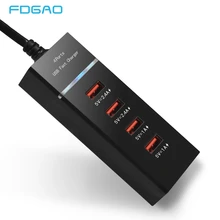 FDGAO, 4 порта, USB зарядное устройство для iPhone X, samsung, S9, Xiaomi, huawei, мобильного телефона, универсальное настенное зарядное устройство, ЕС, США, переходник для путешествий