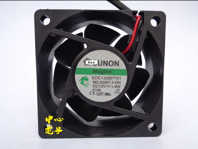 Для SUNON KDE1206PTV1 MS. B2200.f. GN DC 12 В 1 8 Вт 3 проводной Вентилятор охлаждения сервера 60x60x25