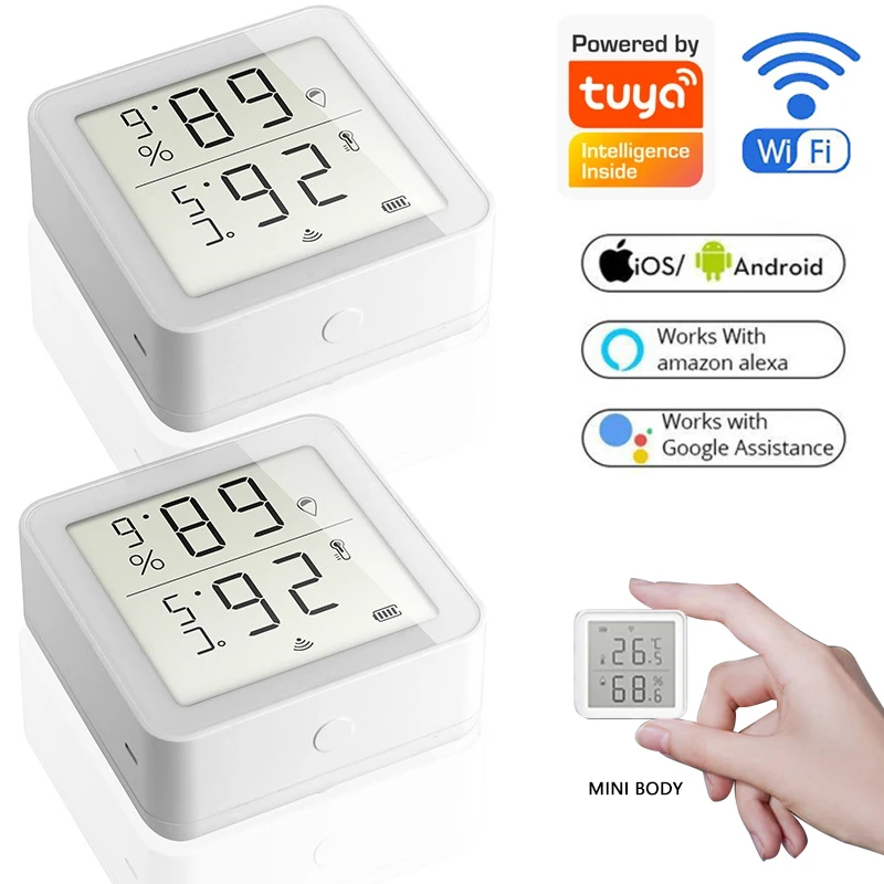 Tuya WIFI Temperature And Humidity Sensor Smart Home Indoor Hygrometer