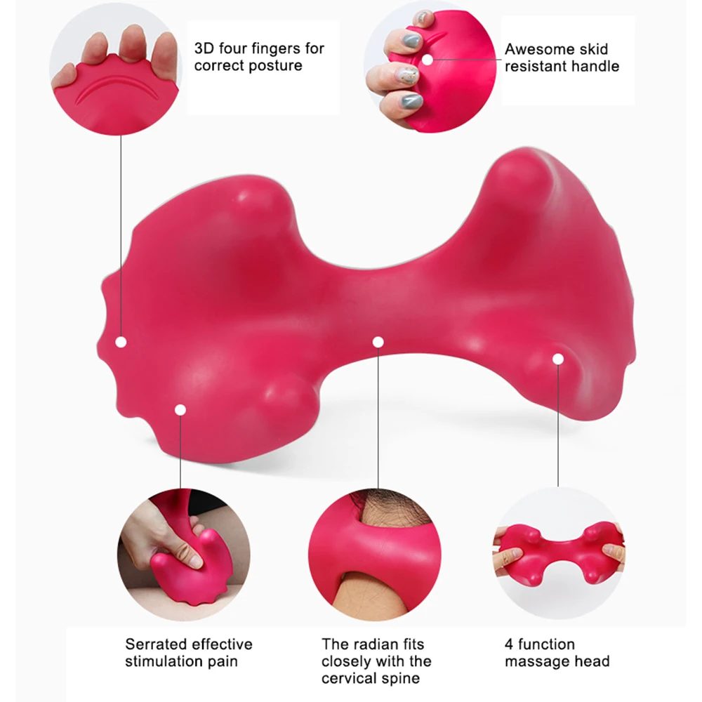 Physiotherapy Massage Neck Pillow Relieve Fatigue Relax Health Care Whole Body Massager Cervical Massage Kneading Shiatsu Tool