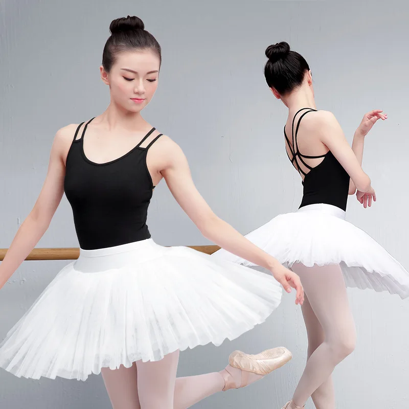 Ballet Half-length Adult Practice All-match Fluffy White Soft Yarn TUTU Long Skirt Costume | Тематическая одежда и