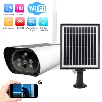 

1080P WiFi Camera Double Light Source Night Vision 2-Way Audio PIR IP66 Waterproof CCTV with 3.3W Solar Panel