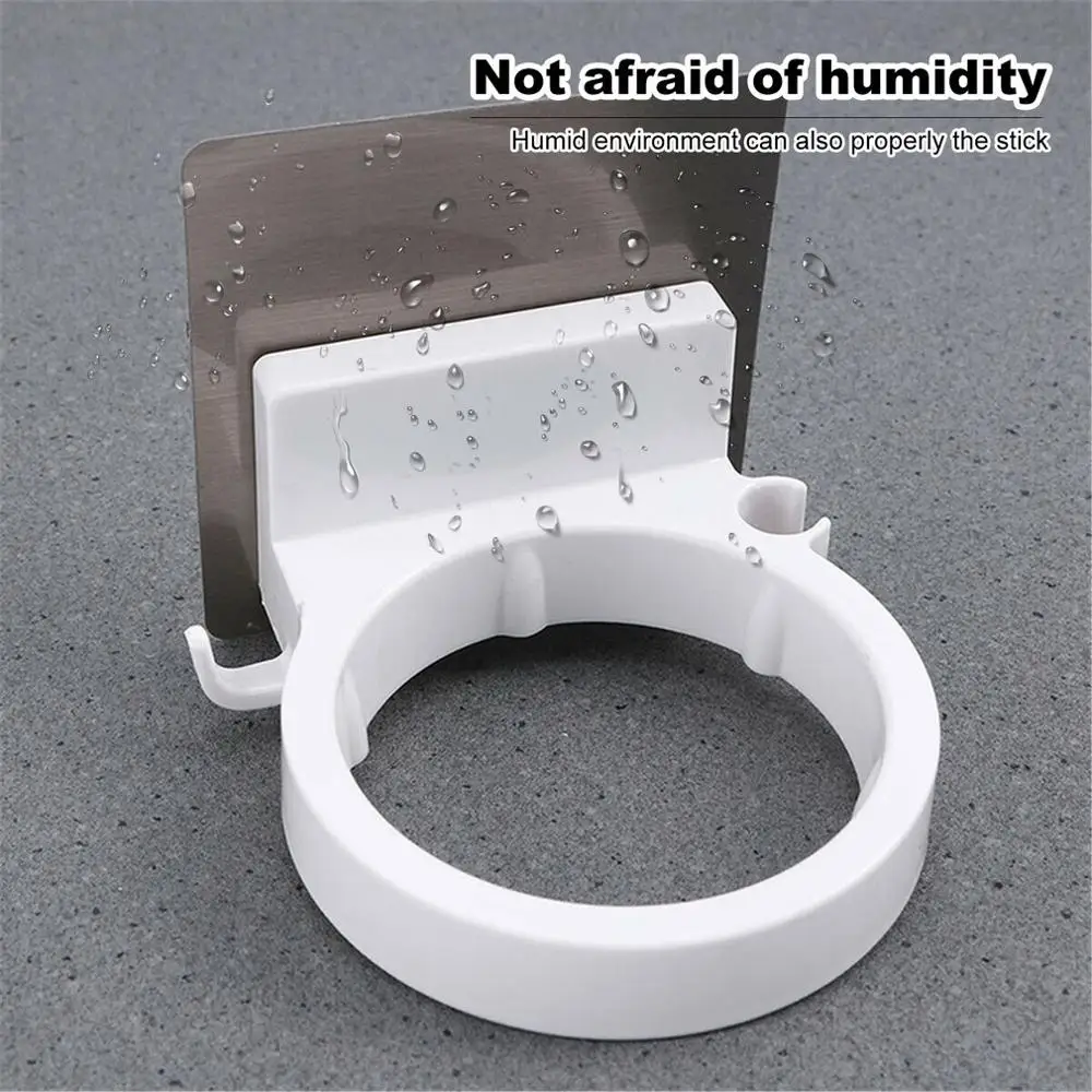 Hair Dryer Rack Home Bathroom Toilet Rack Drying Rack Storage Rack Free Punch Multi-Function Durable Wall Hanger