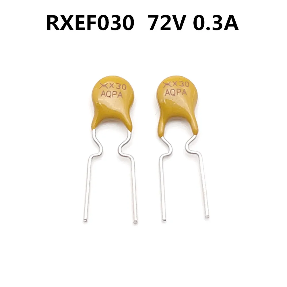 10 шт./лот RXEF030 PTC сбрасываемый предохранитель 0.3A(hold) 0.6A(trip) 72VDC 300MA радиальный Новый