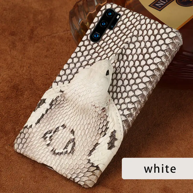 Photo Color Натуральная кожа snakeskins 3D чехол для телефона для huawei P30 Pro mate 20 30 P20 Pro Lite Y9 P SMART Bay для Honor 10 20 8X Pro - Цвет: Photo Color