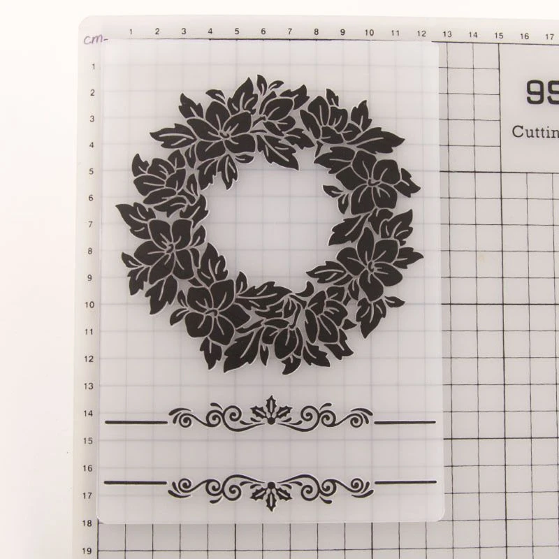 Henan Plastic Embossing Folder Vorlage DIY Scrapbook Fotoalbum Karte Craft DIY Oval