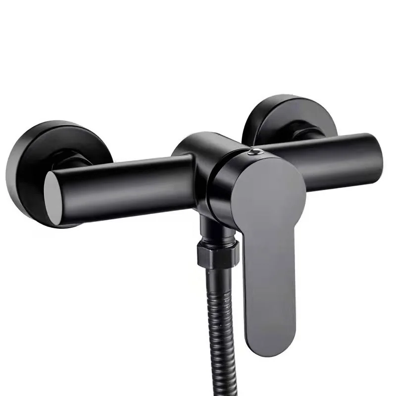304 Stainless Steel Bathroom Shower Faucets Triple Bathtub Faucet Hot and Cold Water Mixer Valve Nozzle Tap Wall Mounted bathroom faucet bathroom shower faucet set