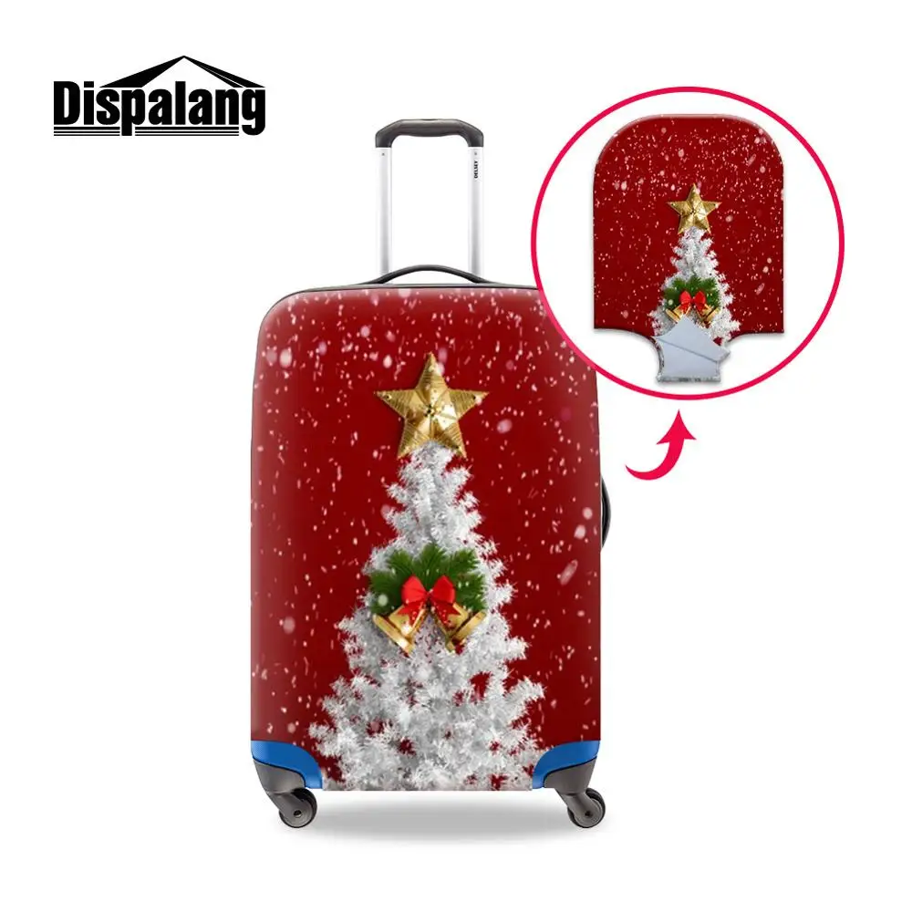 Индивидуальные защитные чехлы для багажа, аксессуары для путешествий, высококачественный чехол с рождественской елкой, устойчивый к царапинам - Цвет: Design16