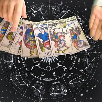 

Star Trek Tarot Card Card Game Tablecloth 12 Constellation Love Special Astrology God Card Tablecloth High-grade Flannel