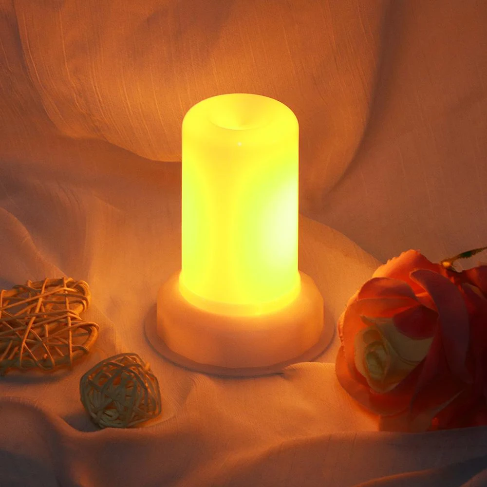  LED Nightlights DC 5V LED Flame Effect Lamp Flame decoration lamp Portable flame night light Ambien - 4000321865832