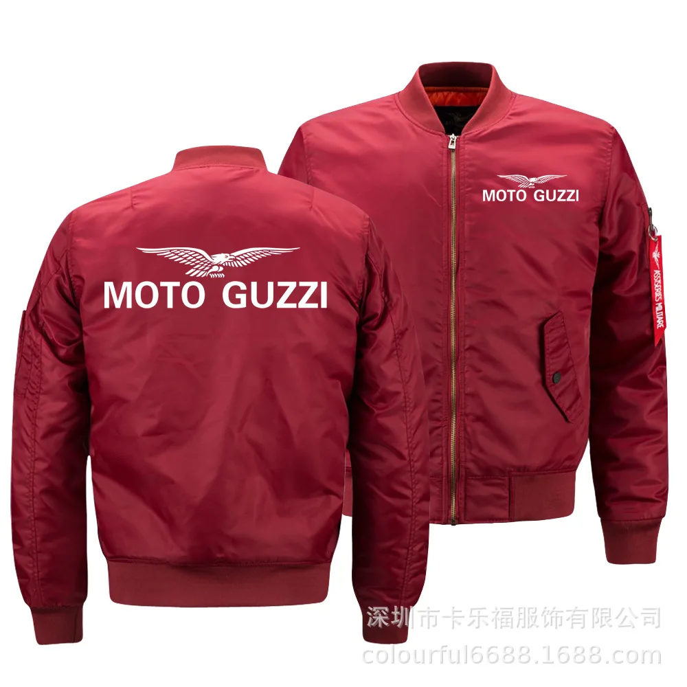 

Coat Flight Jacket Men's Spring And Autumn Men's Fashion Baseball Jacket Moto Guzzi Customizable Printed Logo