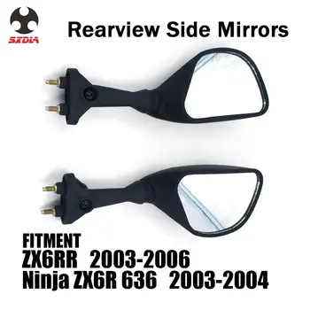 

Motorcycle Rear Side Rearview Mirror Rear View For KAWASAKI ZX6RR 2003 2004 2005 2006 NINJA ZX6R ZX636 ZX 6R 636 2003 2004