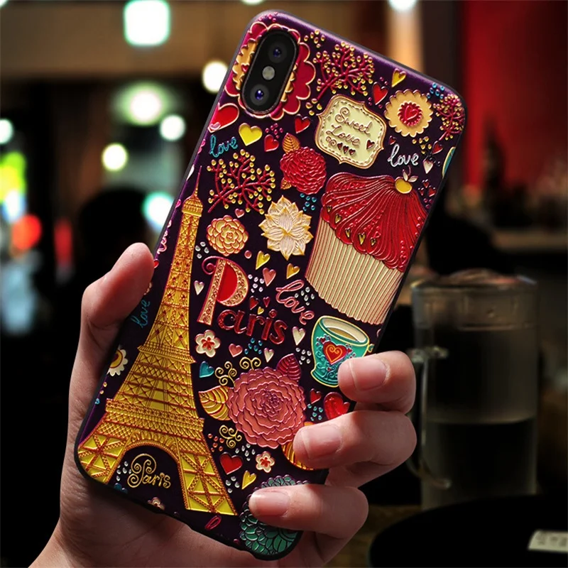 LISCN чехол для телефона iPhone 5 5S SE 6 6s 6plus 6s Plus 7 8 7Plus 8Plus X XS XR Xs Max 11 11 Pro 11 Pro Max противоударный милый чехол - Цвет: Eiffel Tower