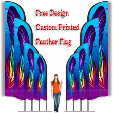 Design gratuito impressão personalizada pena bandeira de praia banner gráfico substituição esporte publicidade clube promoção shopping exposição logotipo