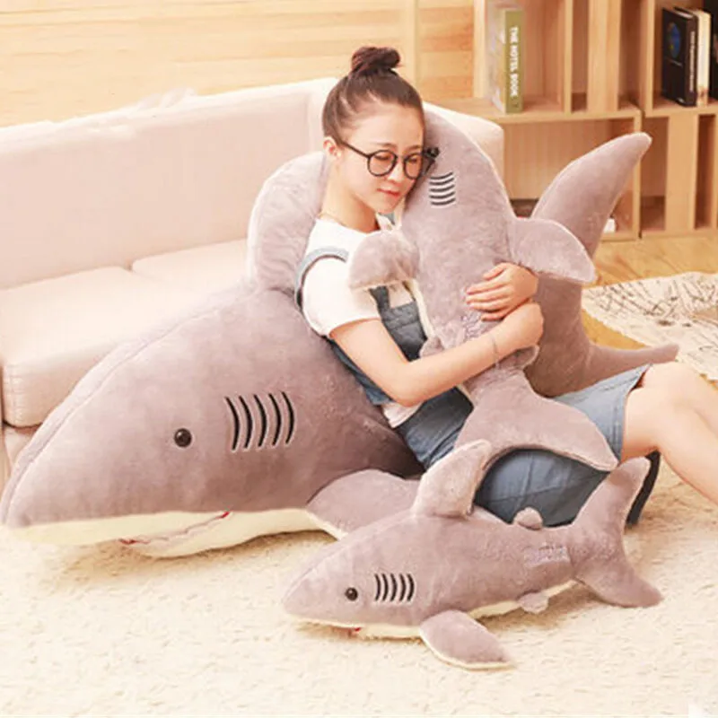 7" гигантская большая акула серые плюшевые мягкие игрушки кукла мягкие животные Подушка детский подарок плюшевые игрушки